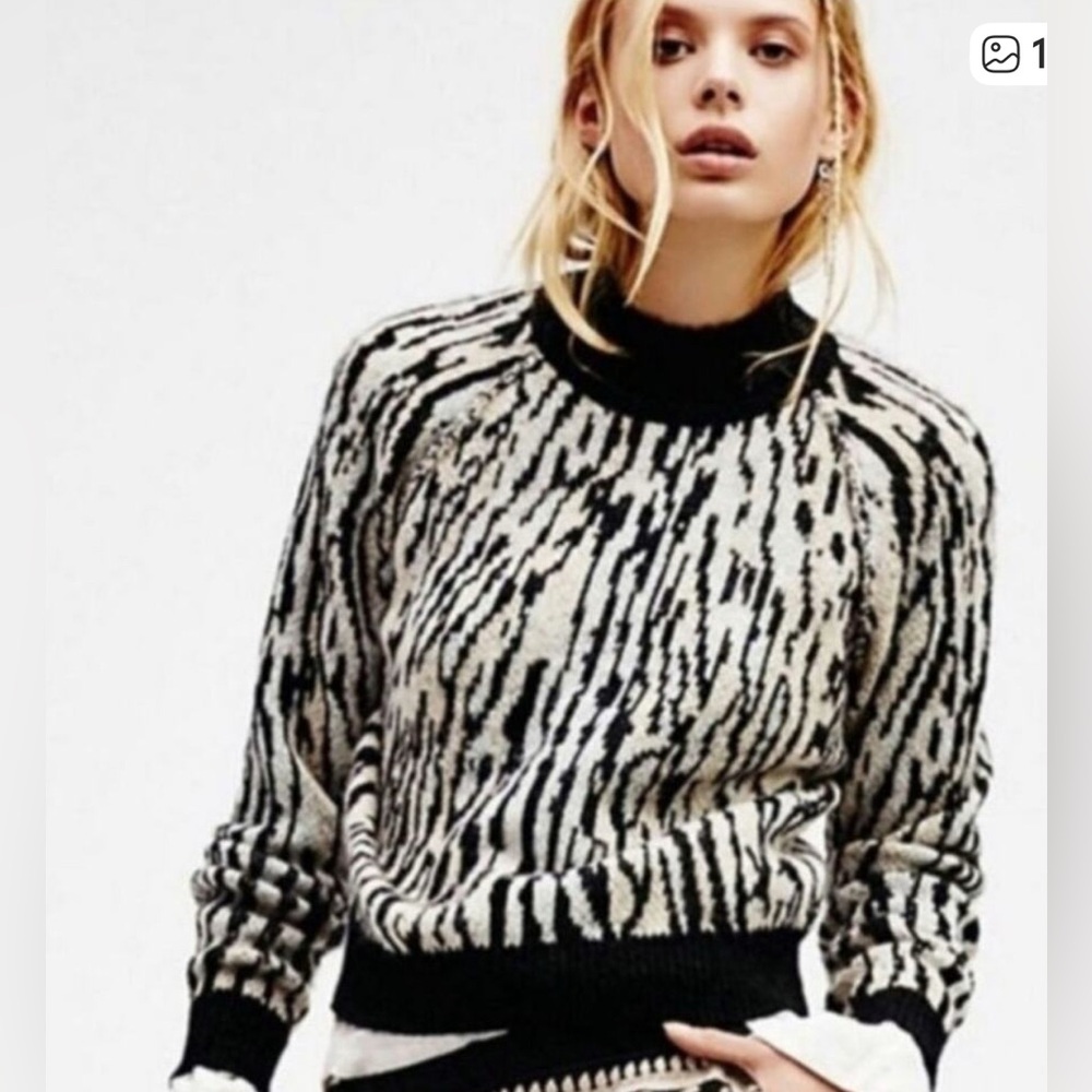 Free People Leave me Wild sweater